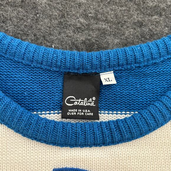 VINTAGE BEACH STYLE STRIPED COTTON SWEATER SIZE M/L - Picture 9 of 10